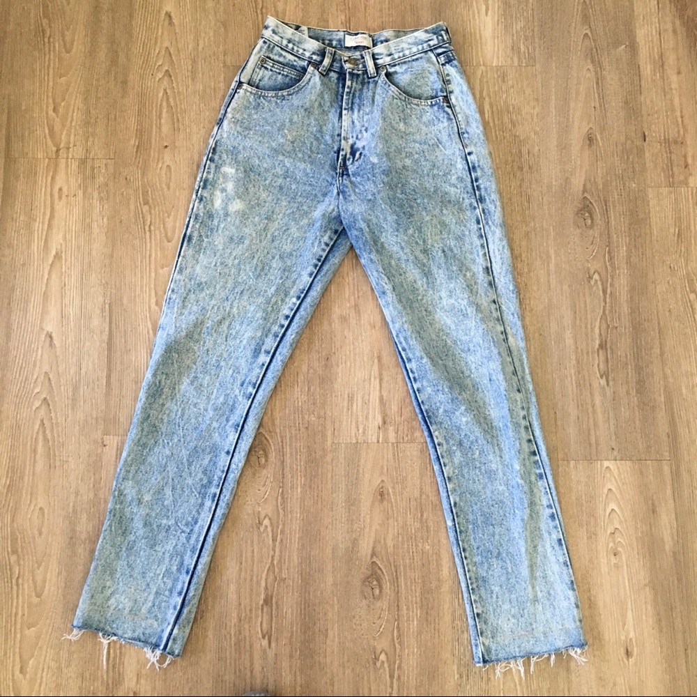 vintage calvin klein sport high waisted mom jeans